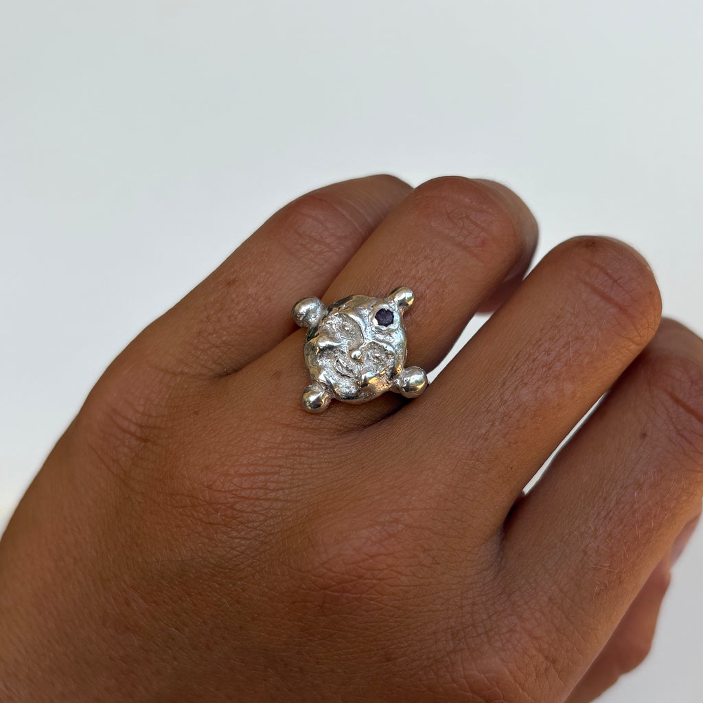 Third eye moon Ring